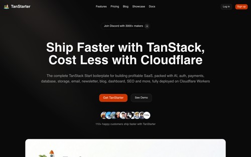 TanStarter screenshot