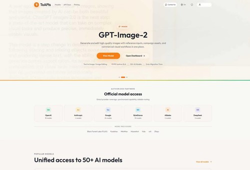 TOAPIs screenshot