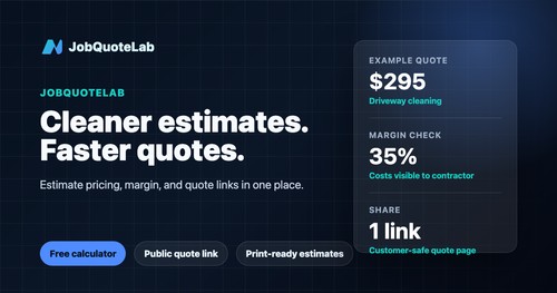JobQuoteLab screenshot