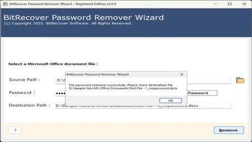 BitRecover Office Password Remover Tool