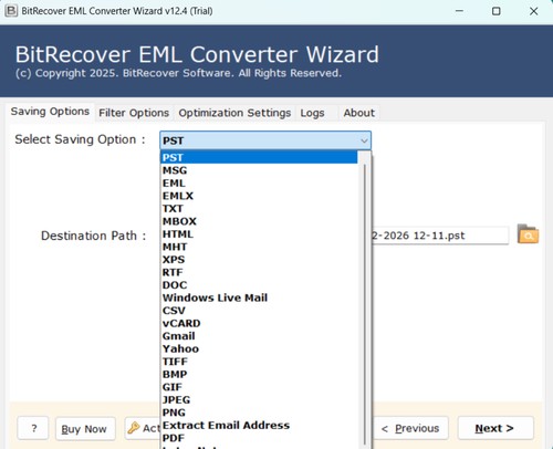 BitRecover EML Converter