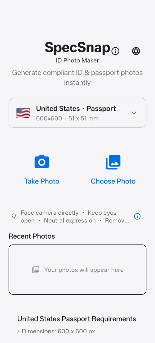 SpecSnap screenshot