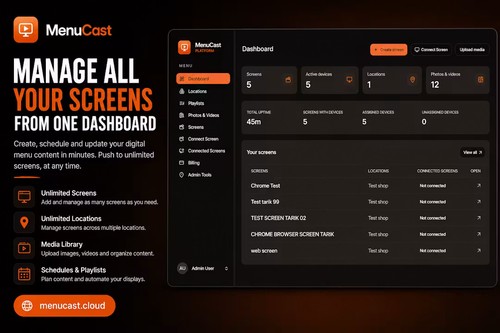 MenuCast screenshot