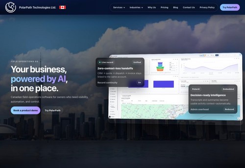 PolarPath field-operations platform homepage