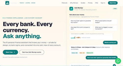 Moniqo screenshot