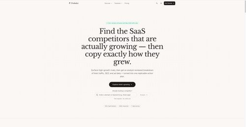 Find the SaaS competitors that are actually growing