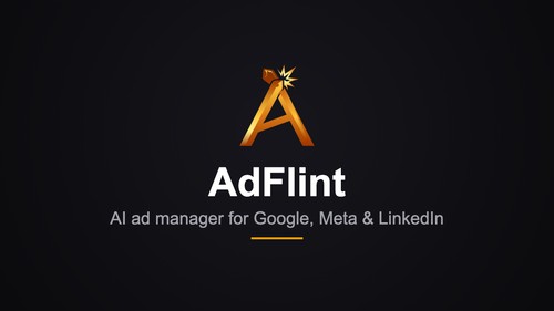 AdFlint runs AI-managed ad campaigns across Google, Meta, and LinkedIn from one dashboard.