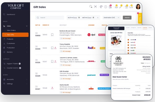 Manage gifting operations, orders and fulfilment from a single platform