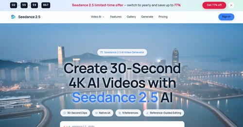 Seedance 2.5 AI screenshot