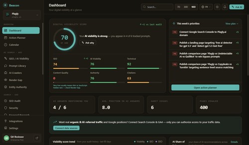 Beacon screenshot
