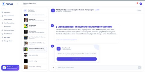 Video Summarizer Chatbot
