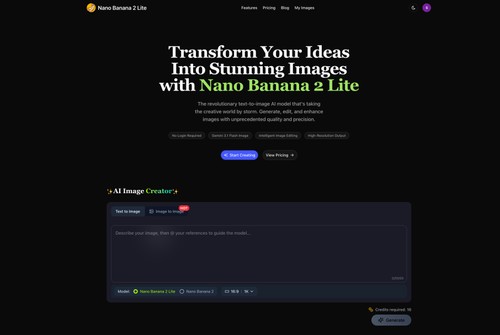 Nano Banana 2 Lite screenshot