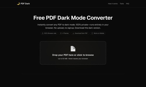 PDF Dark screenshot