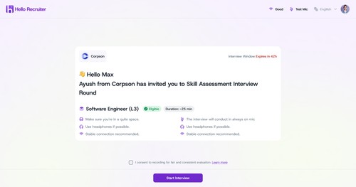 Hello Recruiter