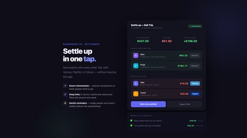 WhatsYourShare screenshot