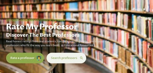 Rate my Professor screenshot