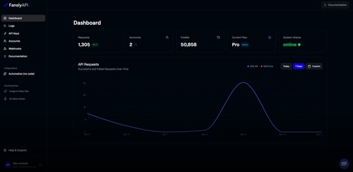 Fansly API screenshot