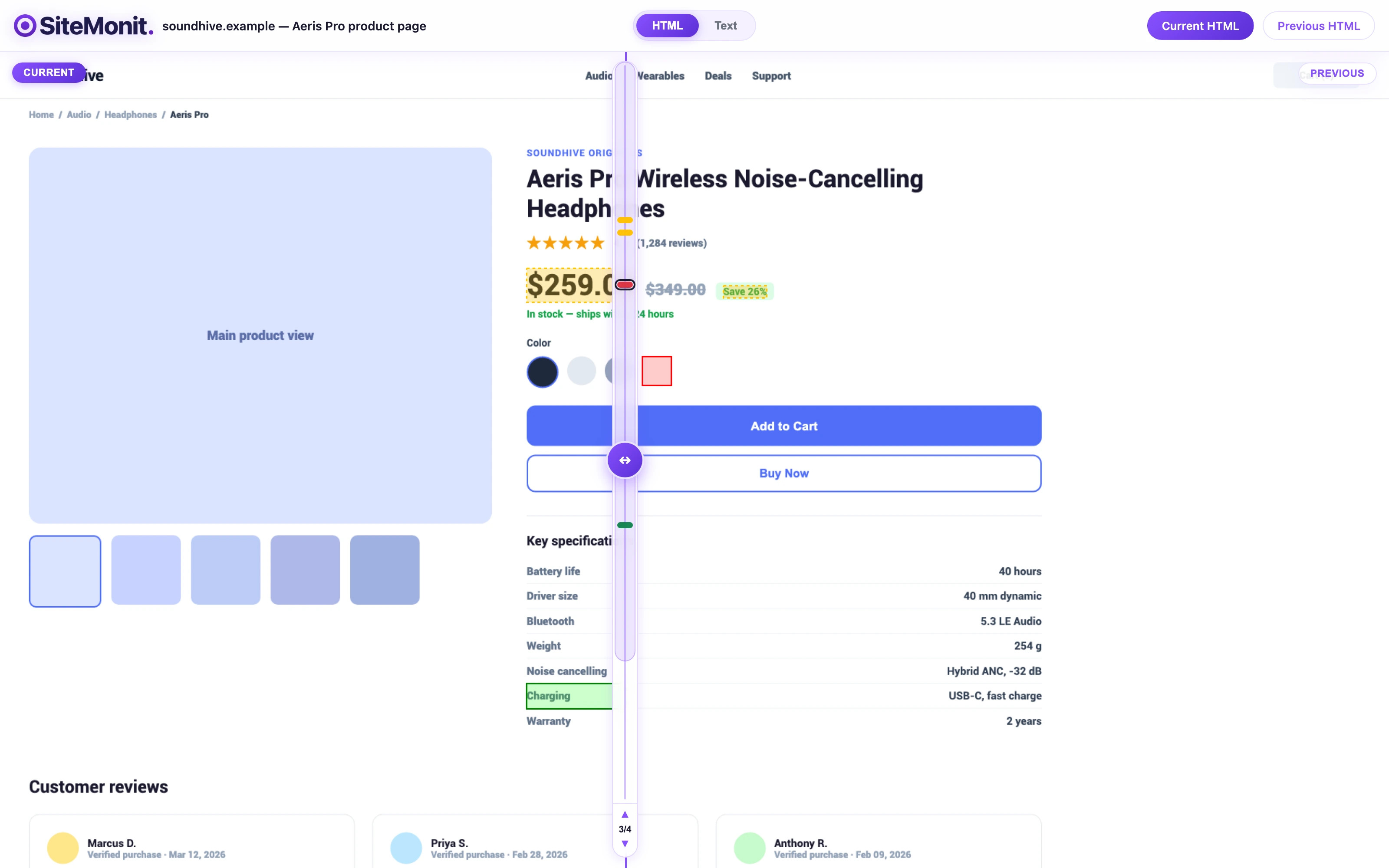 SiteMonit screenshot