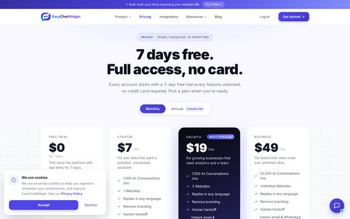 EasyChatWidget