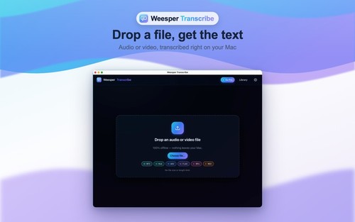 Weesper Transcribe screenshot