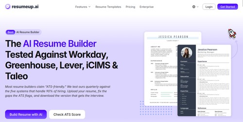 ResumeUP.AI home page