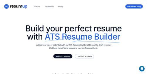 ResumUP.com Home page