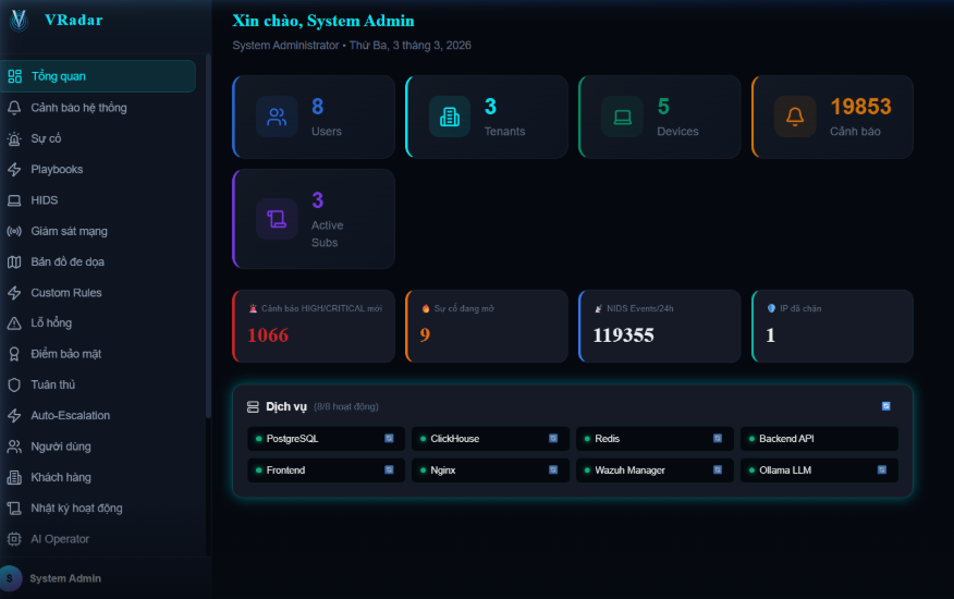 VRadar screenshot