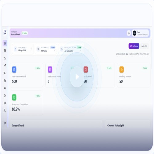 Consent server screenshot