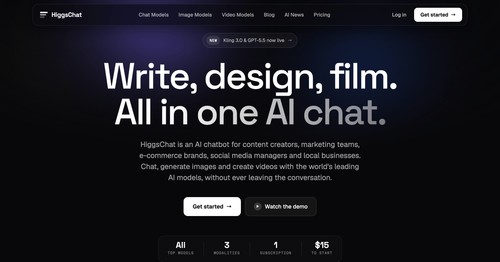 HiggsChat screenshot