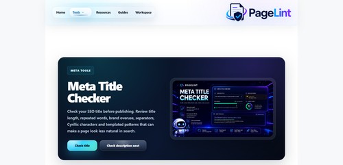 PageLint screenshot