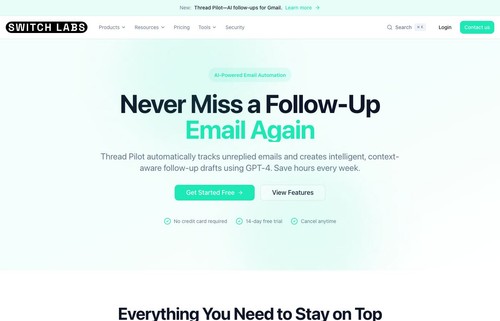 Thread Pilot for Gmail AI follow-up drafting interface and product overview.