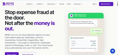 reimburseme.ai screenshot