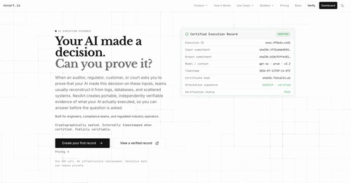 Nexart screenshot