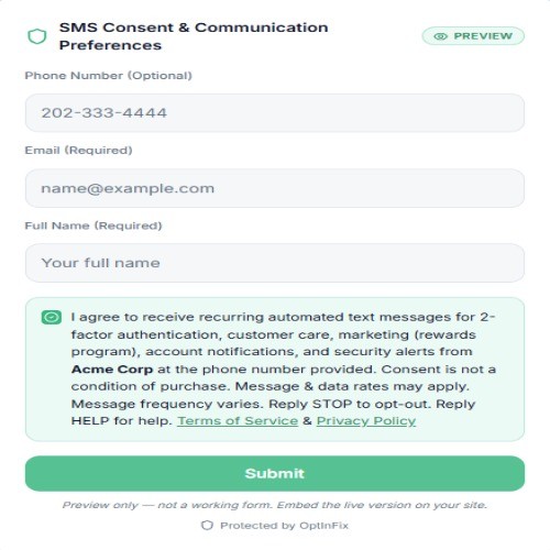 OptInFix screenshot