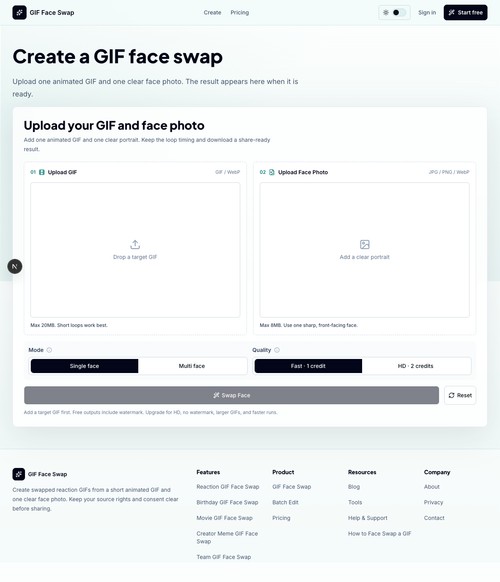 GIF Face Swap screenshot