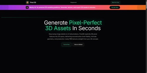 Pixal3D screenshot