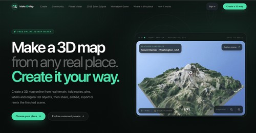 Make3DMap screenshot
