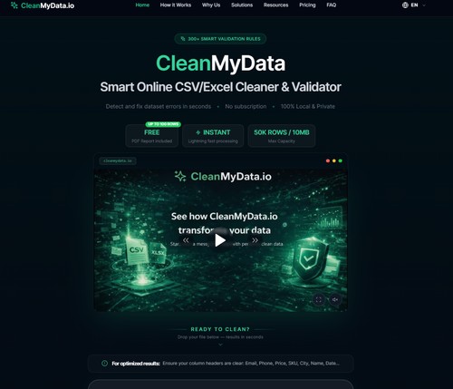 Cleanmydata.io