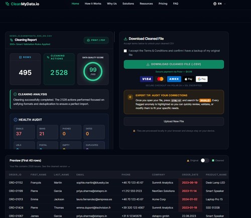 Cleanmydata.io