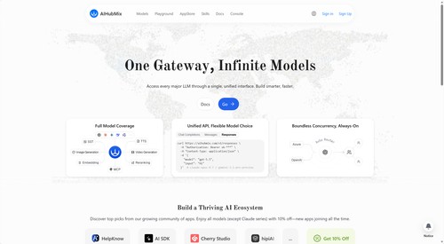 AIHubMix screenshot