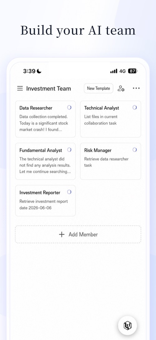 Build your AI team: describe how you work and CubeLV designs the roles, tools and schedules.