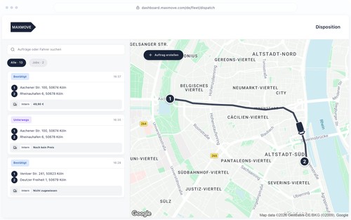 Maxmove TMS screenshot