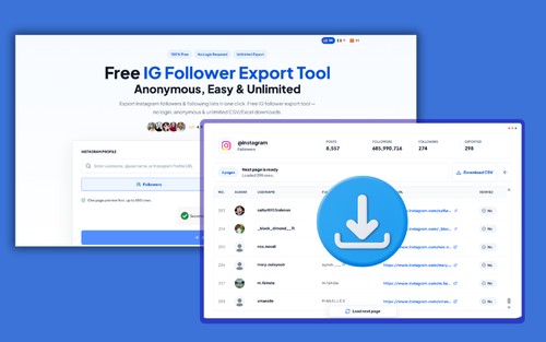 step of ig follower export tool