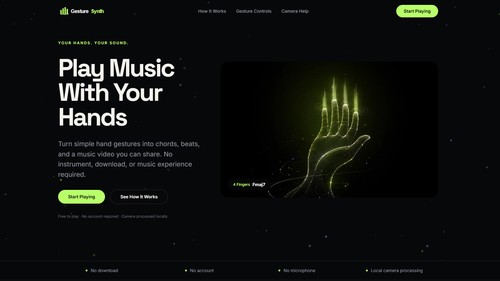 Gesture Synth screenshot