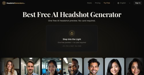 HeadshotGenerators.ai screenshot