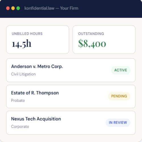 Konfidential law screenshot