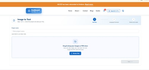 Evidano screenshot