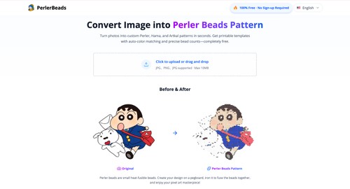PerlerBeads.net screenshot