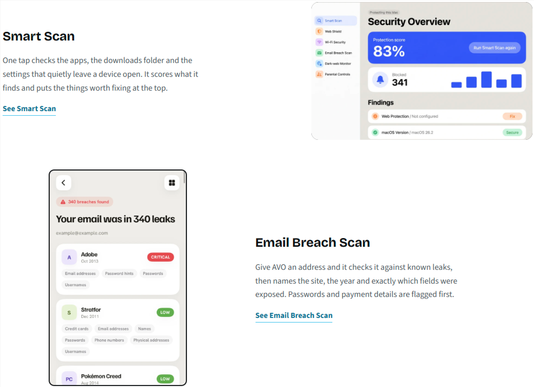 AVO Security screenshot
