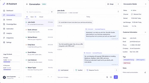 AI Chatbot & Automation Platform
